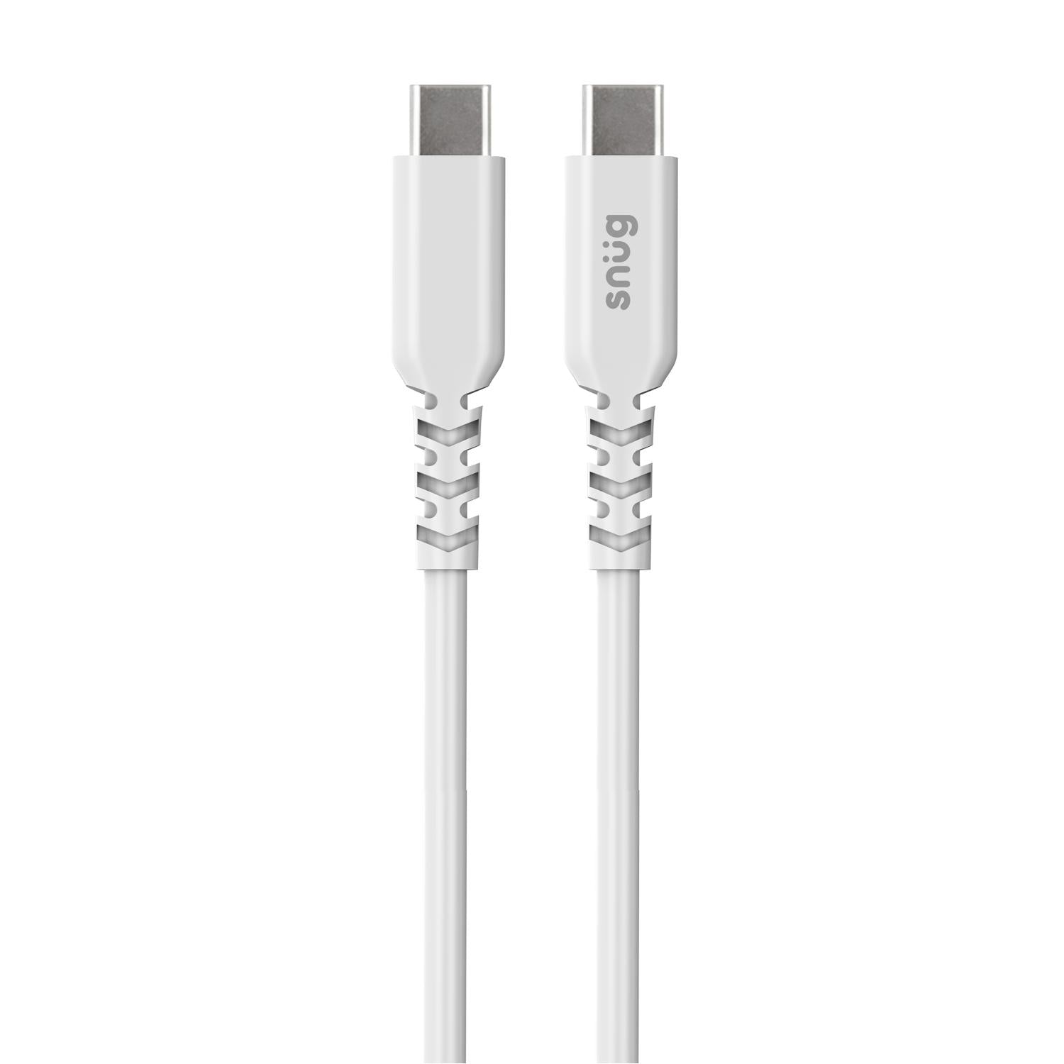 Snug USB/Type-C Wall Charger 35W with Type-C Cable - White - White
