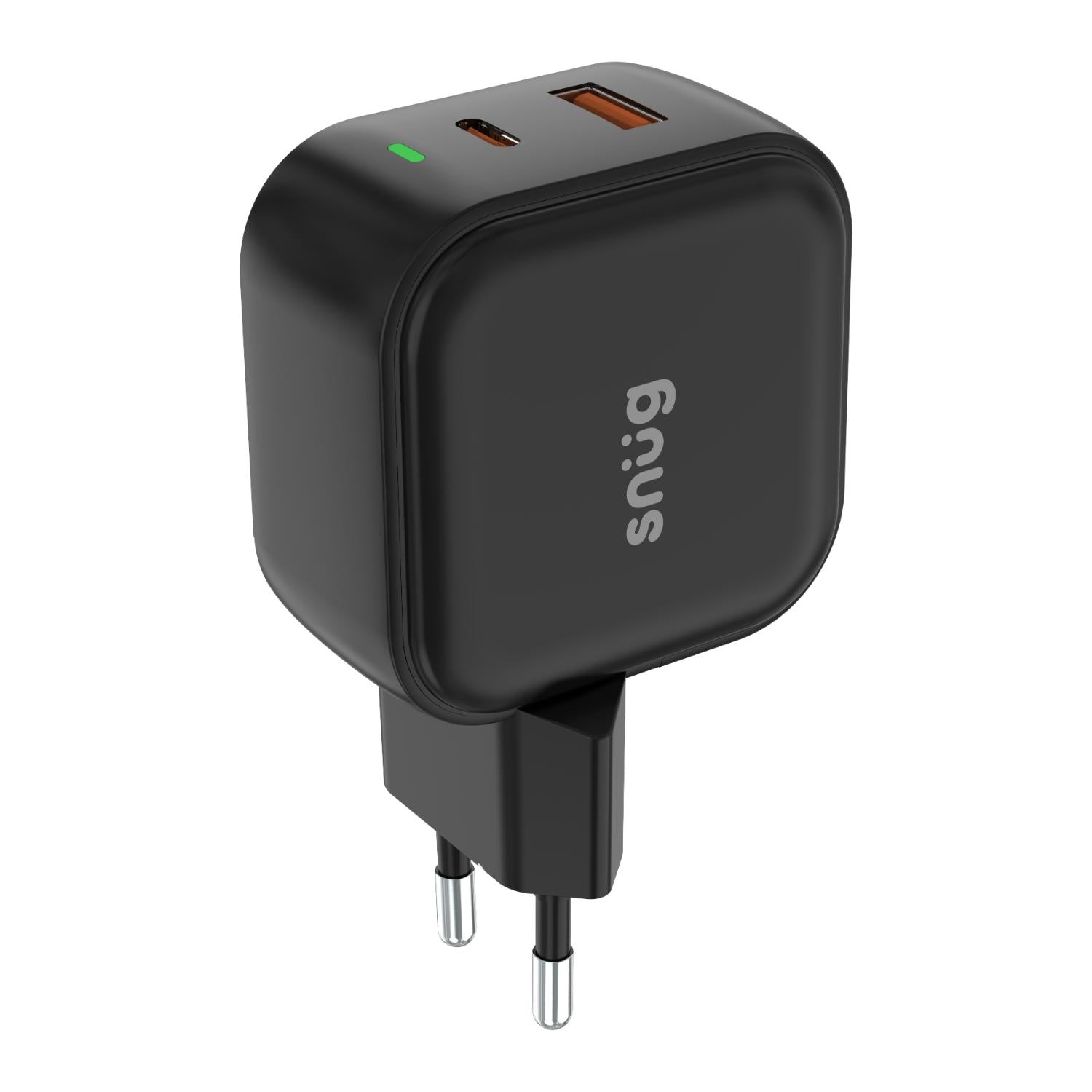 Snug USB/Type-C Wall Charger 45W - Black - Black