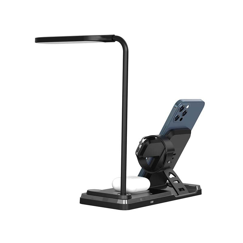 Snug Wireless 4-In-1 LED Lamp Charger 15W - Black - Black