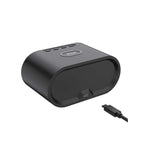 Snug Wireless Charger With Clock 15W - Black - Black