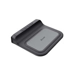 Snug Wireless Pad Charger With Clock 15W - Black - Black