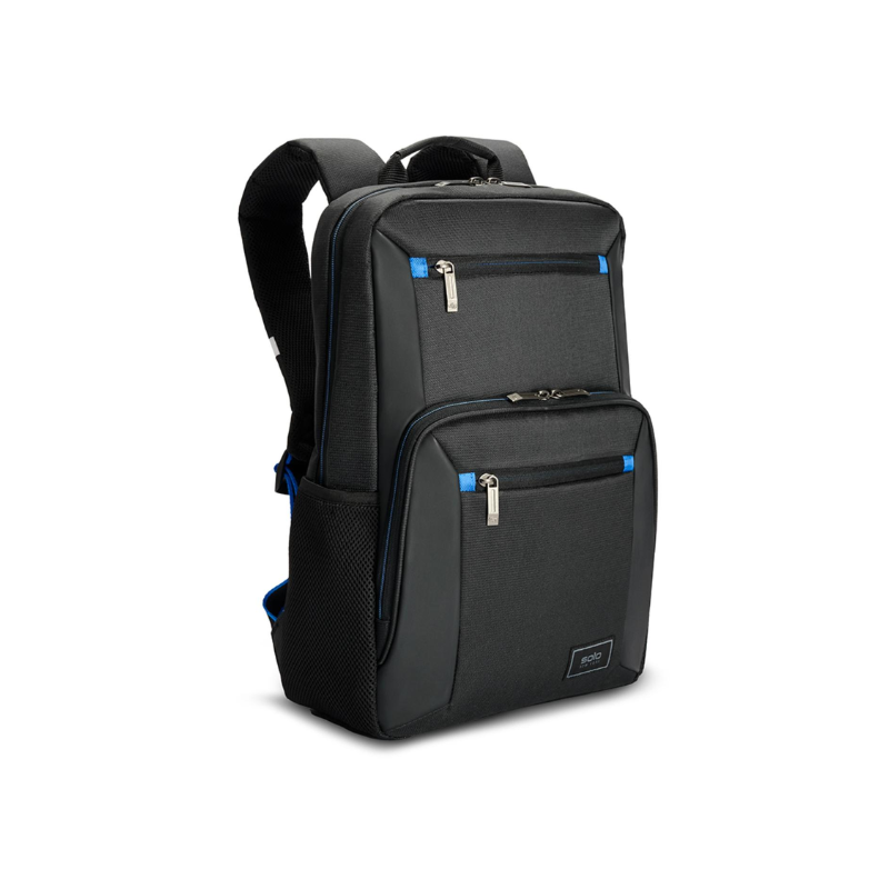 Solo Dash Backpack Up To 15.6 Inch - Black & Blue - Black / Blue