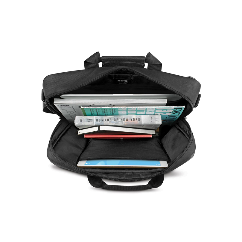 Solo Highpass Hybrid Briefcase Up To 15.6 Inch - Black - Black