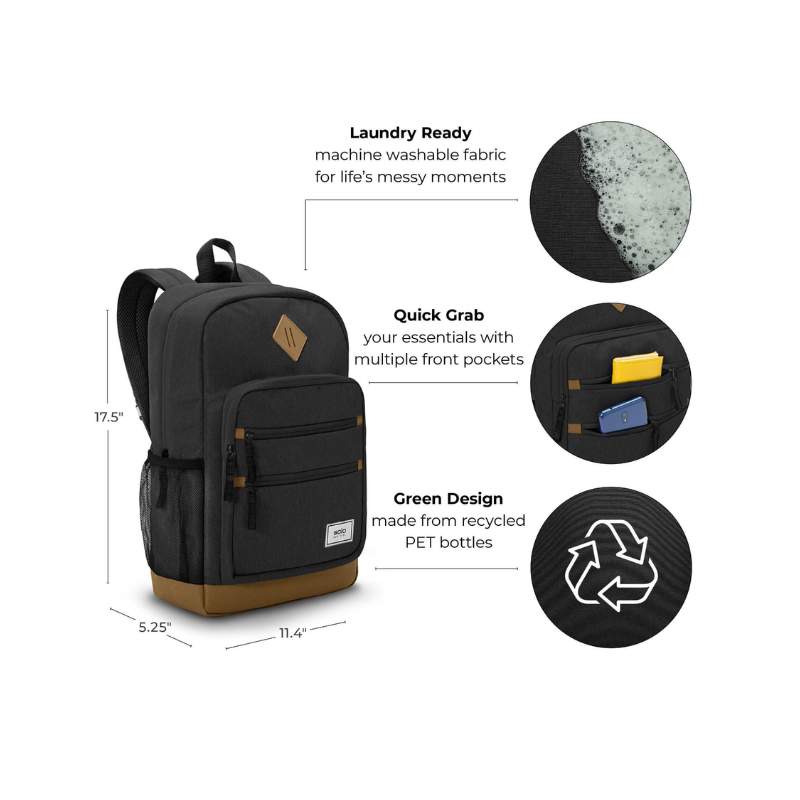 Solo RE:Fresh Backpack Up To 17.5 Inch â€“ Grey - Grey
