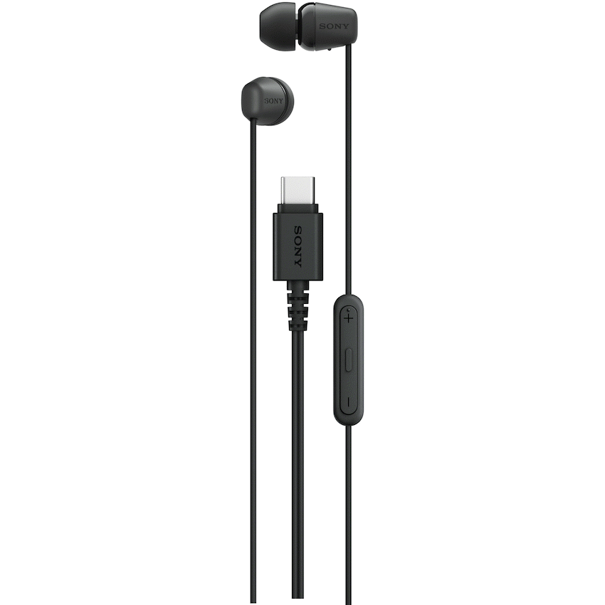 Sony EX15C USB-C Wired In-Ear Earphones - Black - Black - Audio