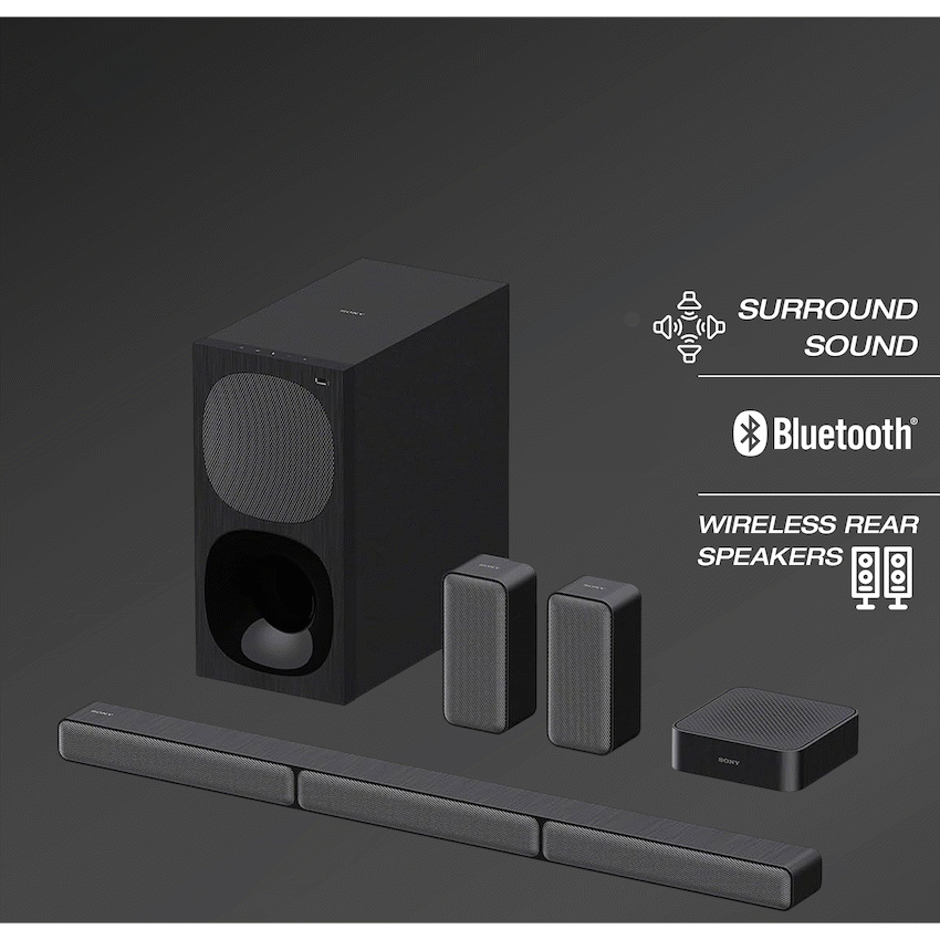 Sony HT-S40R 600w 5.1ch Soundbar with Wireless Rear Speakers - Black - Audio
