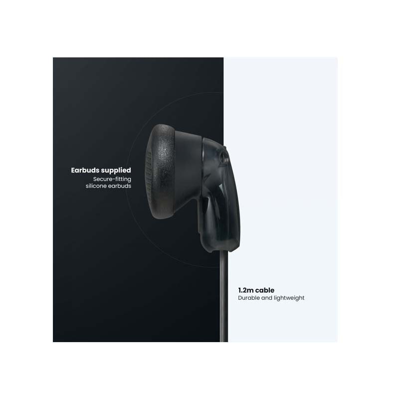 Sony MDR-E9LP Stereo Earbuds - Black - Black
