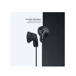 Sony MDR-E9LP Stereo Earbuds - Black - Black