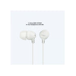 Sony MDR-EX15AP In Ear Earphones with Mic - White - White