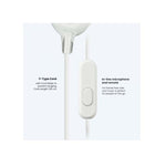 Sony MDR-EX15AP In Ear Earphones with Mic - White - White