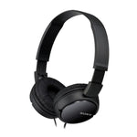 Sony MDR-ZX110 Wired Foldable Headphones - Black - Black