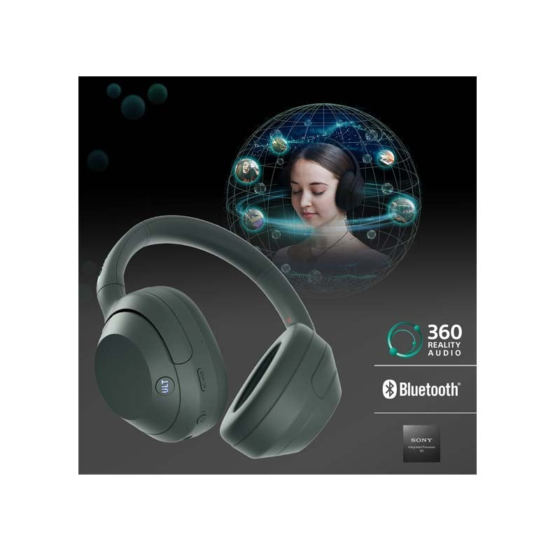 Sony ULT Wear Wireless Noise Cancelling Headphones - Forest Grey - Grey