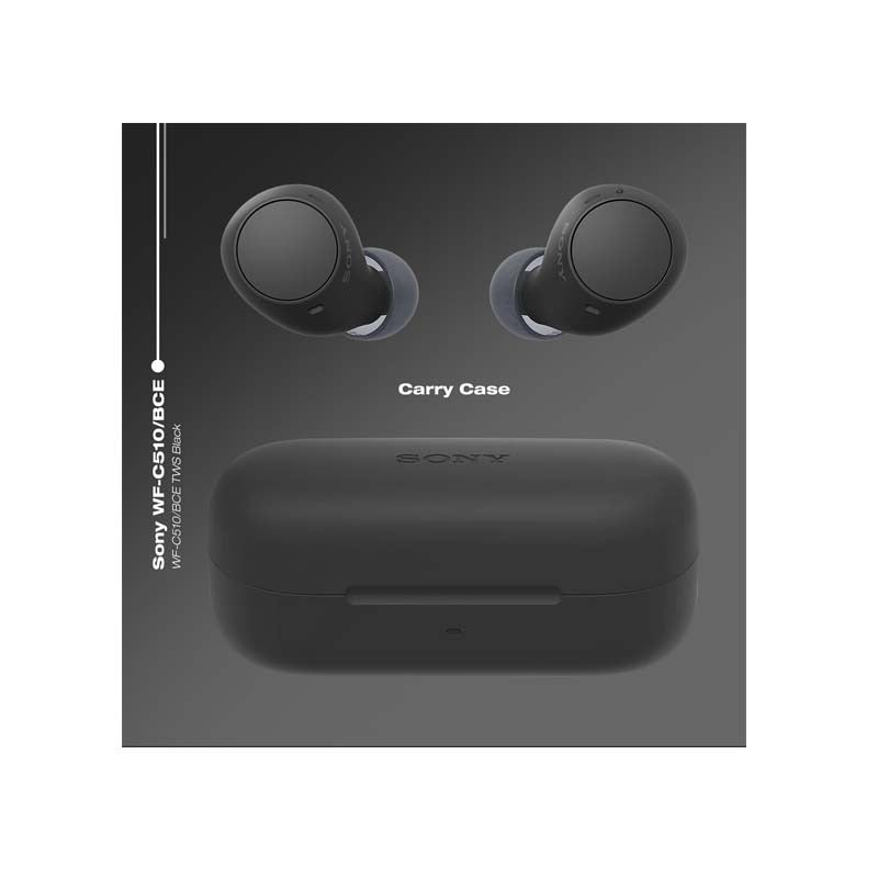 Sony WF-C510 True Wireless In Ear Bluetooth Earbuds - Black - Black