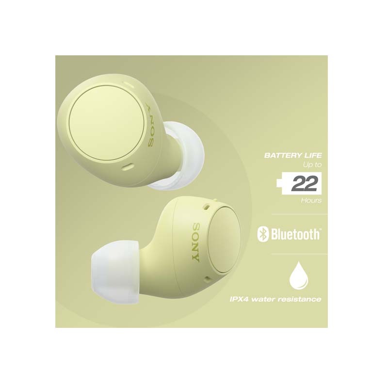 Sony WF-C510 True Wireless In Ear Bluetooth Earbuds - Yellow - Yellow