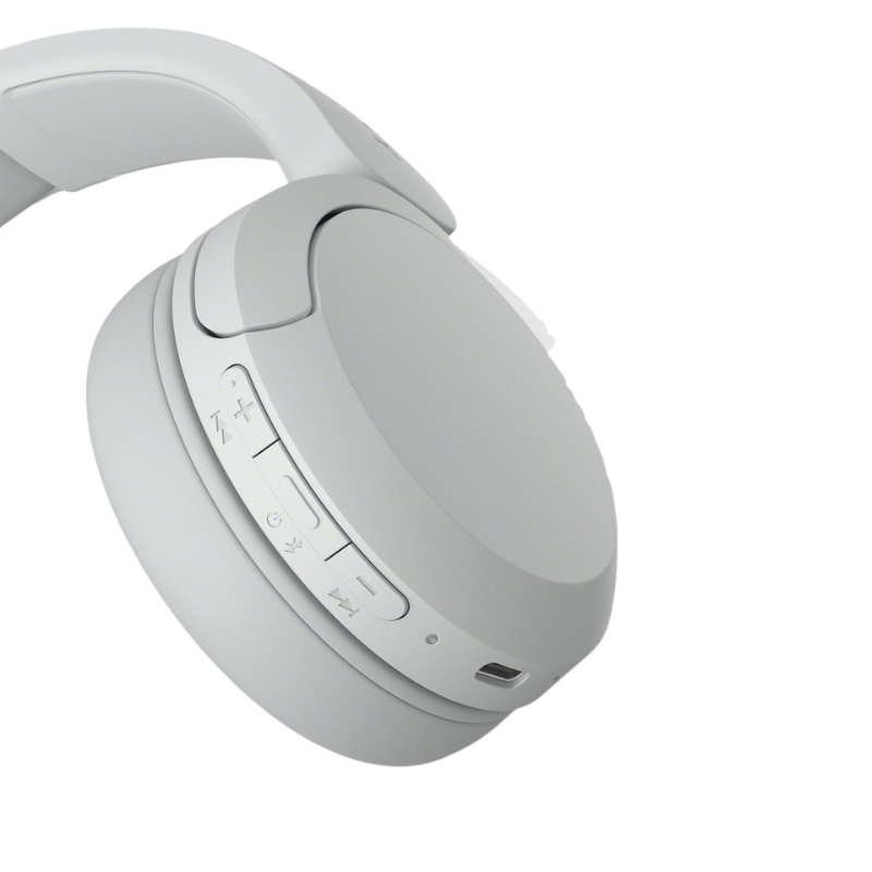 Sony WH-CH520 Wireless Bluetooth On-Ear Headphones - White - White