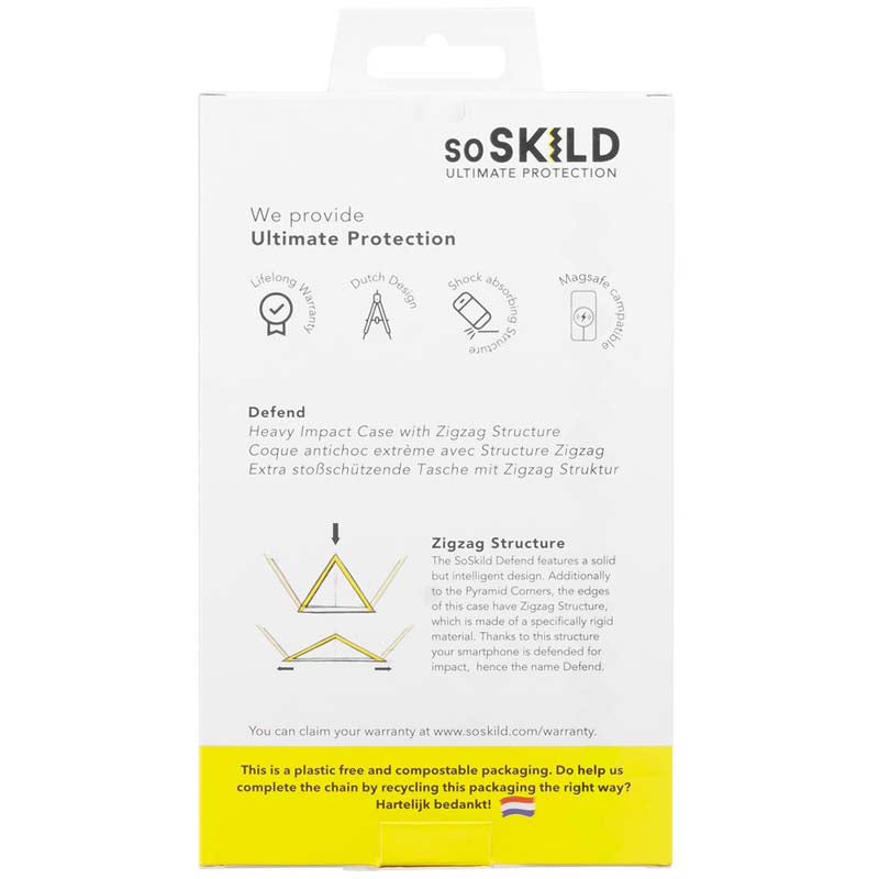 SoSkild Defend Heavy Impact Case for Apple iPhone 14 Pro Max - Transparent
