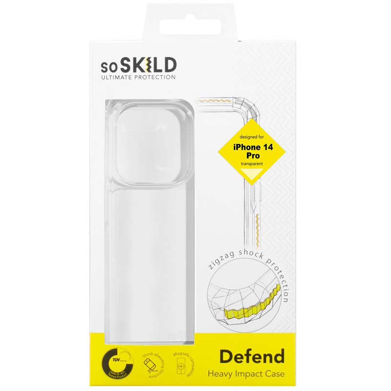 SoSkild Defend Heavy Impact Case for Apple iPhone 14 Pro - Transparent
