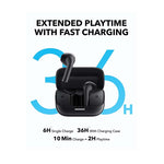Soundcore K20i Wireless Bluetooth Semi-In-Ear Earbuds - Black - Black
