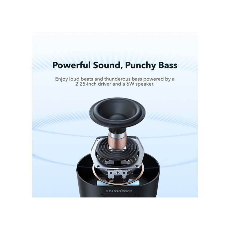 Soundcore Pyro Mini Portable Bluetooth Speaker - Black - Black