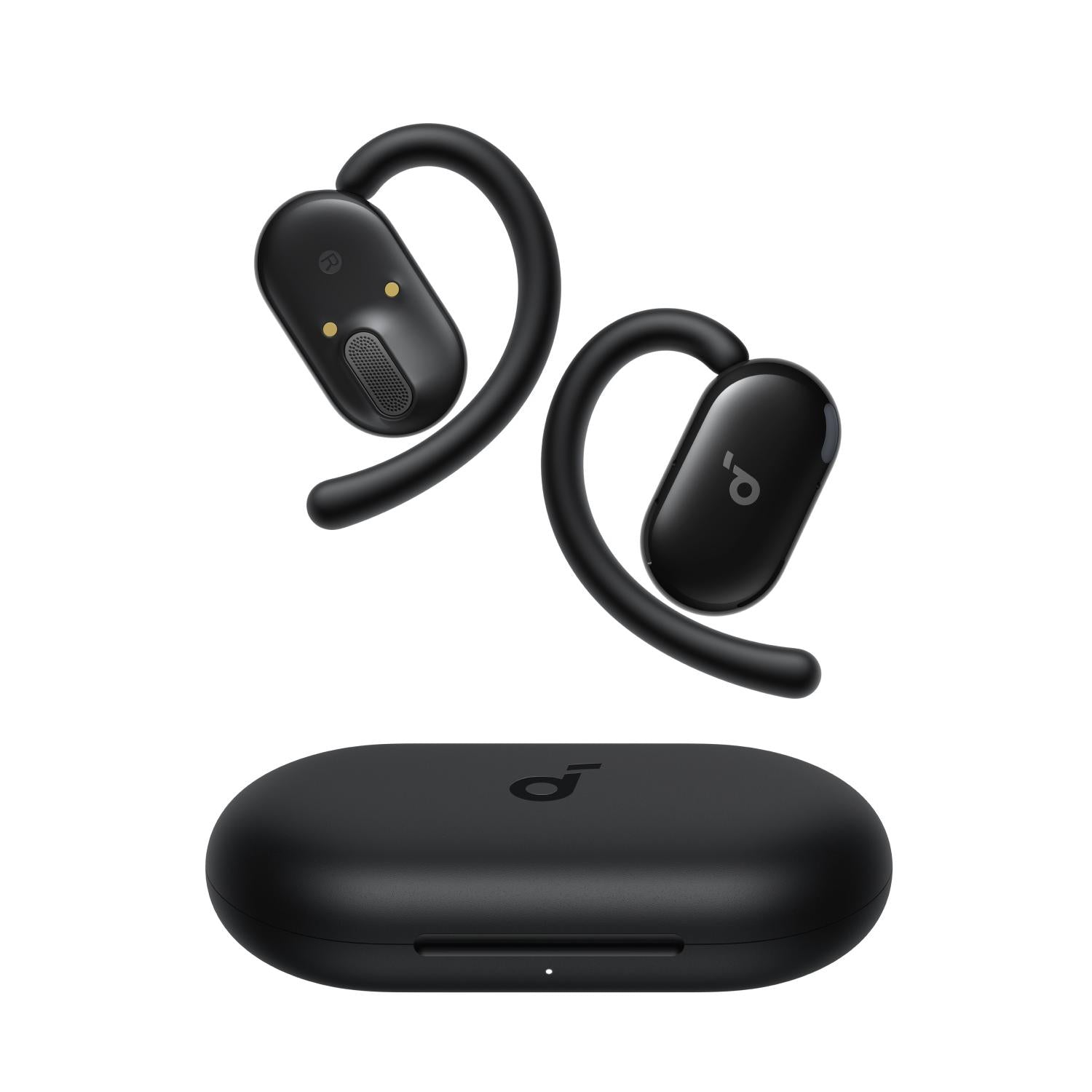 soundcore V20i Earbuds With Adjustable Hooks - Black - Black