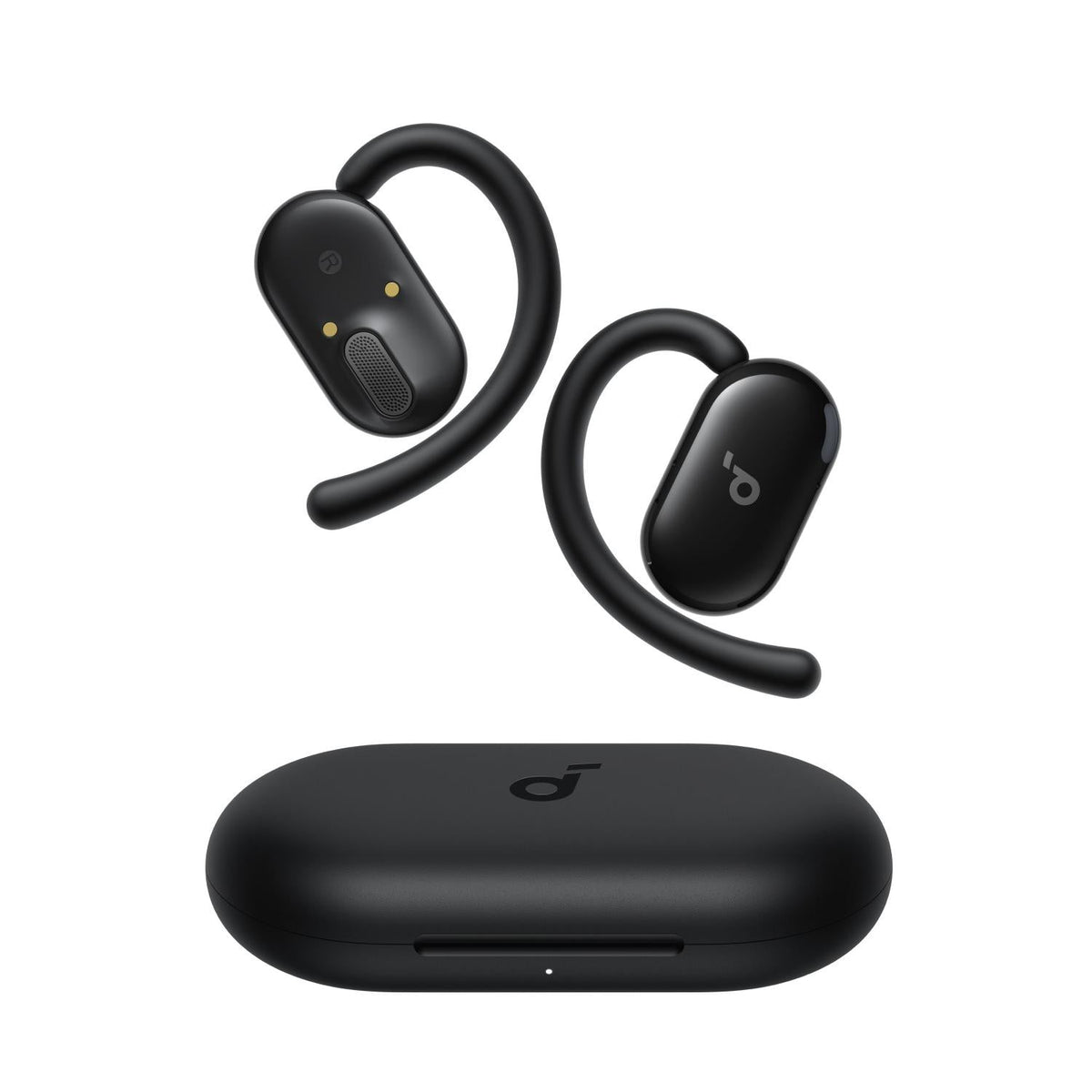 soundcore V20i Earbuds With Adjustable Hooks - Black - Black
