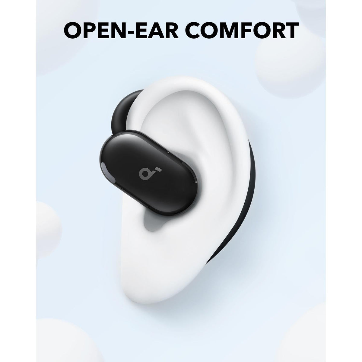 soundcore V20i Earbuds With Adjustable Hooks - Black - Black