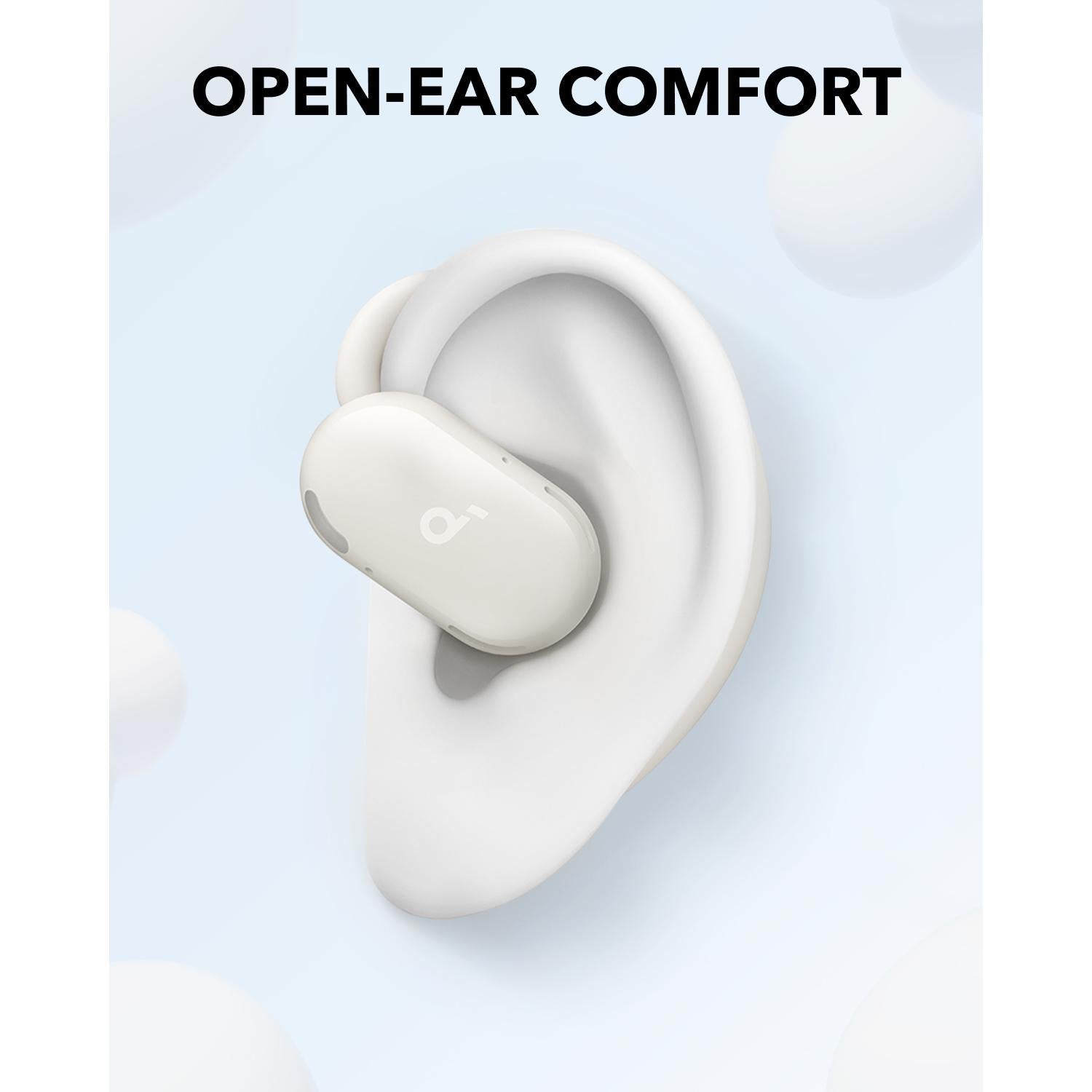 Soundcore V20i Earbuds With Adjustable Hooks - White - White