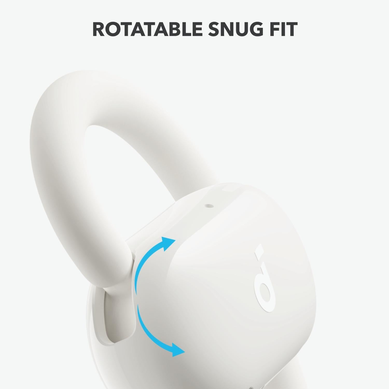 Soundcore V20i Earbuds With Adjustable Hooks - White - White