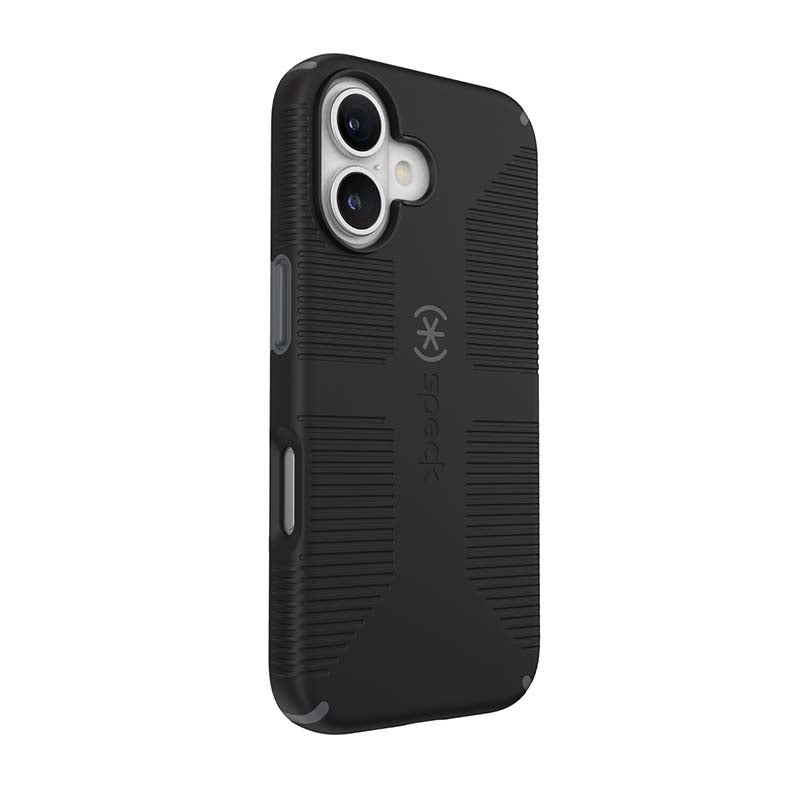 Speck Apple iPhone 16 CandyShell Grip MagSafe Case - Black - Black