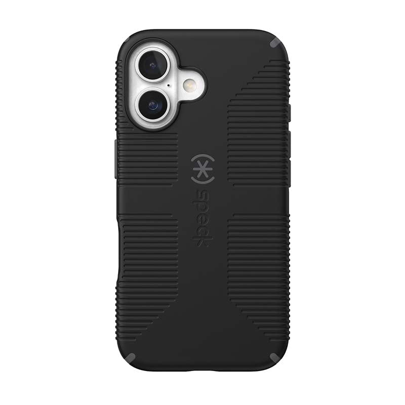 Speck Apple iPhone 16 CandyShell Grip MagSafe Case - Black - Black