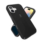 Speck Apple iPhone 16 CandyShell Grip MagSafe Case - Black - Black