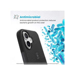 Speck Apple iPhone 16 CandyShell Grip MagSafe Case - Black - Black