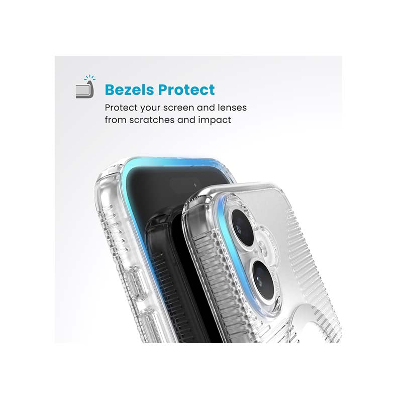 Speck Apple iPhone 16 Gemshell Clear Grip Magsafe Case - Clear - Clear