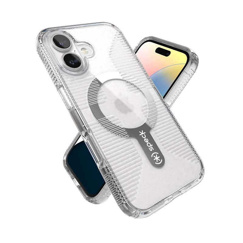 Speck Apple iPhone 16 Gemshell Clear Grip Magsafe Case - Clear - Clear