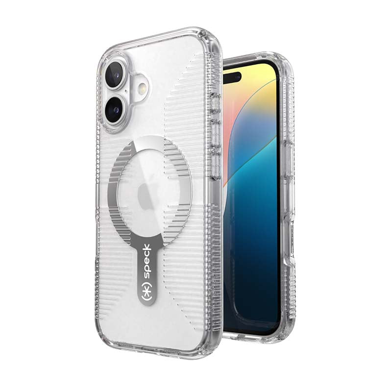 Speck Apple iPhone 16 Gemshell Clear Grip Magsafe Case - Clear - Clear