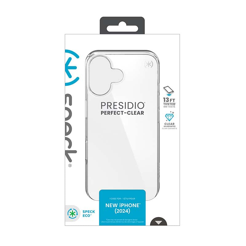 Speck Apple iPhone 16 Presidio Perfect-Clear Case - Clear - Clear