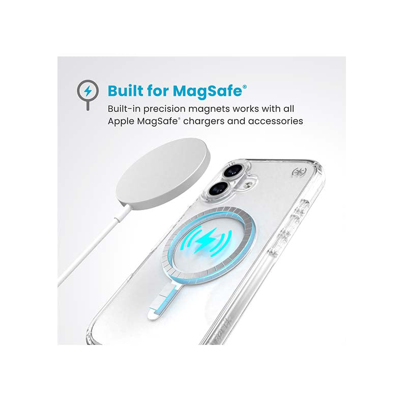 Speck Apple iPhone 16 Presidio Perfect Clear Magsage Case - Clear - Clear