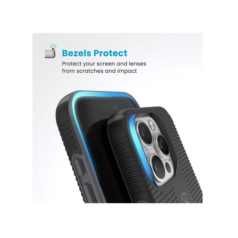 Speck Apple iPhone 16 Pro CandyShell Grip MagSafe Case - Black - Black