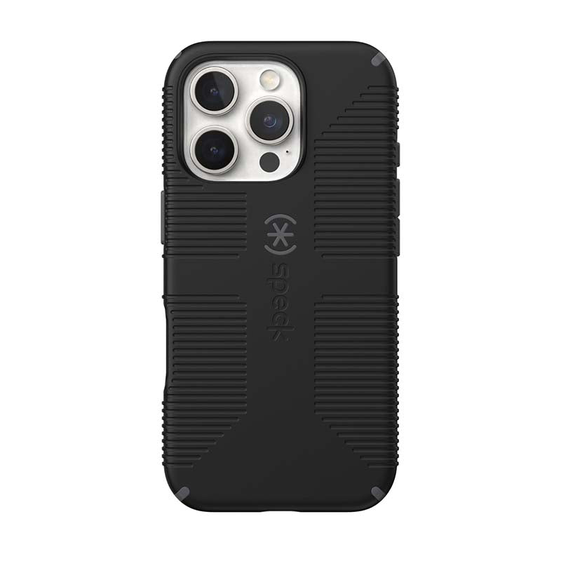 Speck Apple iPhone 16 Pro CandyShell Grip MagSafe Case - Black - Black