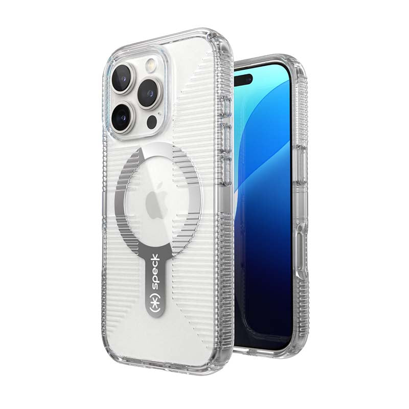 Speck Apple iPhone 16 Pro Gemshell Clear Grip Magsafe Case - Clear - Clear