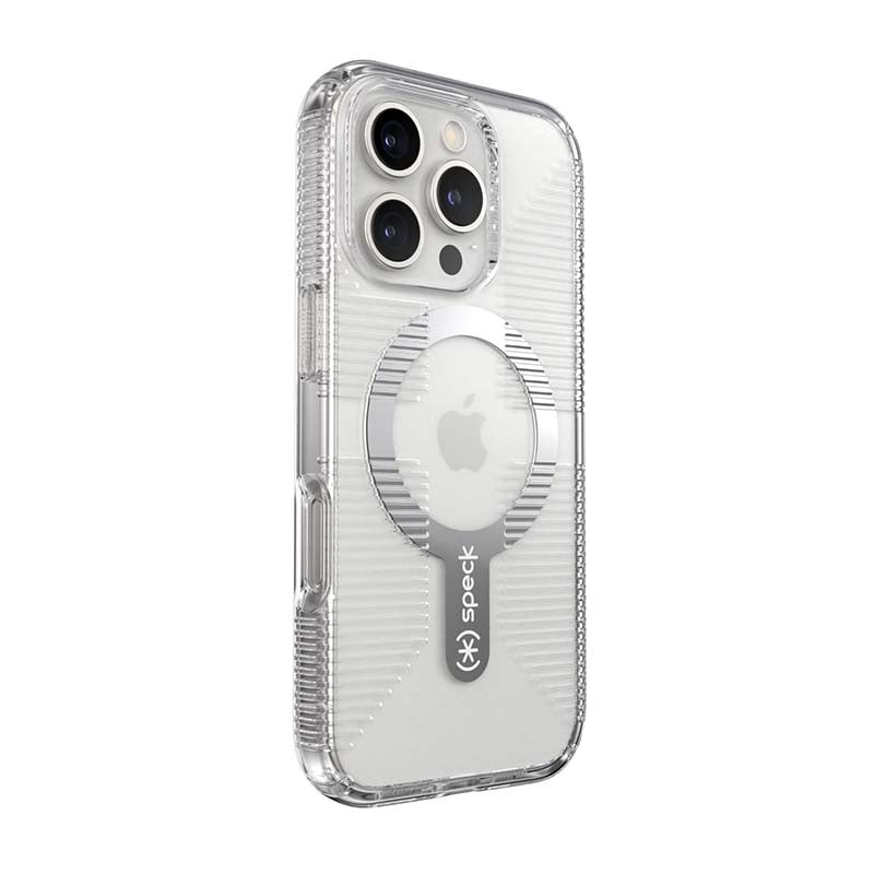 Speck Apple iPhone 16 Pro Gemshell Clear Grip Magsafe Case - Clear - Clear