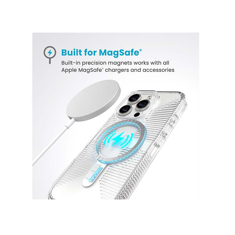 Speck Apple iPhone 16 Pro Gemshell Clear Grip Magsafe Case - Clear - Clear
