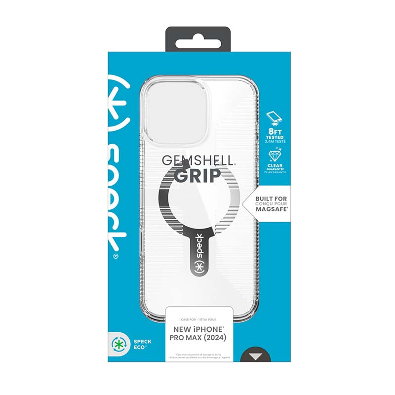 Speck Apple iPhone 16 Pro Max Gemshell Clear Grip Magsafe Case - Clear - Clear