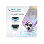 Speck Apple iPhone 16 Pro Max Presidio Lux Magsafe Case - Clear / Purple - Purple
