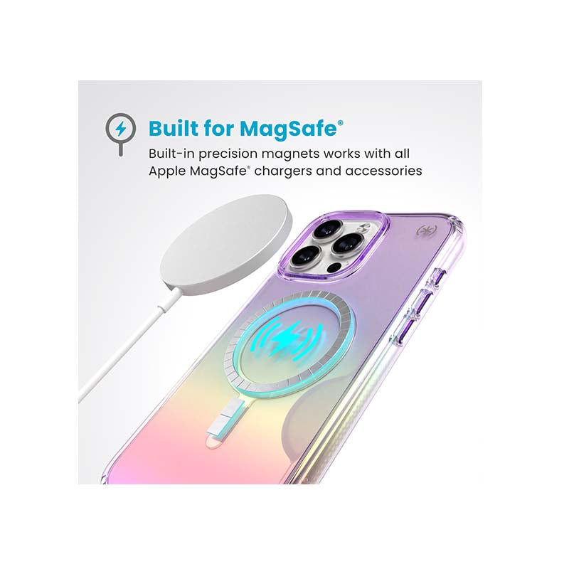 Speck Apple iPhone 16 Pro Max Presidio Lux Magsafe Case - Clear / Purple - Purple