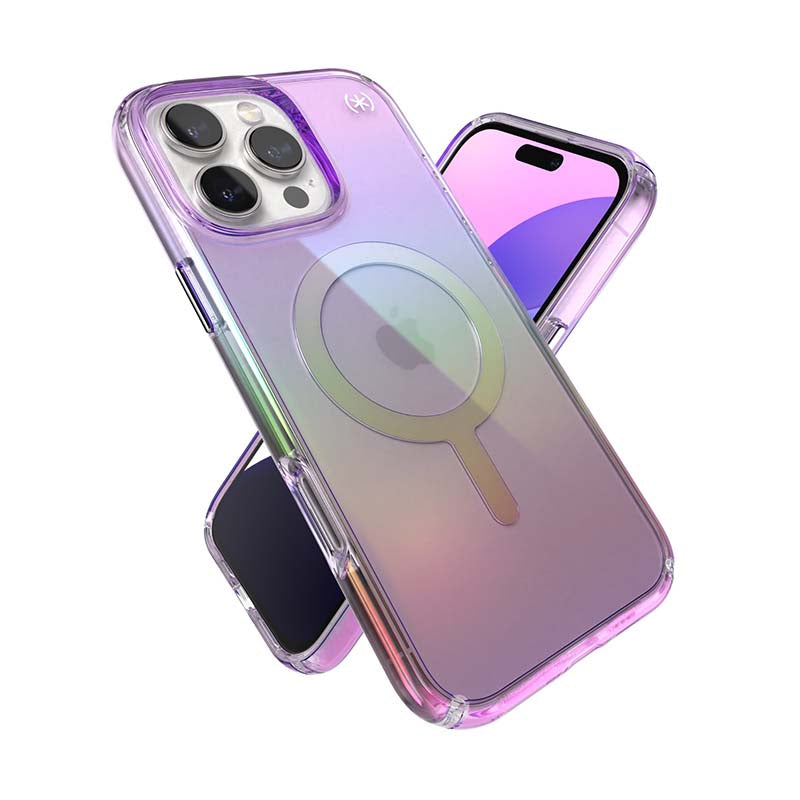Speck Apple iPhone 16 Pro Max Presidio Lux Magsafe Case - Clear / Purple - Purple