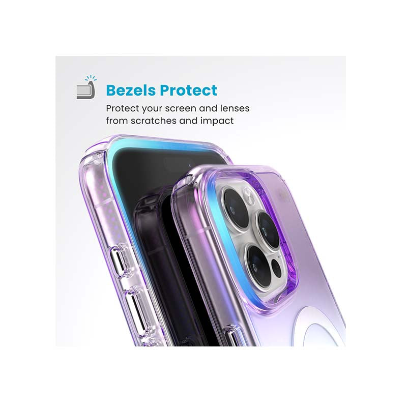 Speck Apple iPhone 16 Pro Max Presidio Lux Magsafe Case - Clear / Purple - Purple