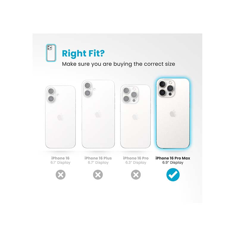 Speck Apple iPhone 16 Pro Max Presidio Perfect-Clear Grip Magsafe Case - Clear - Clear
