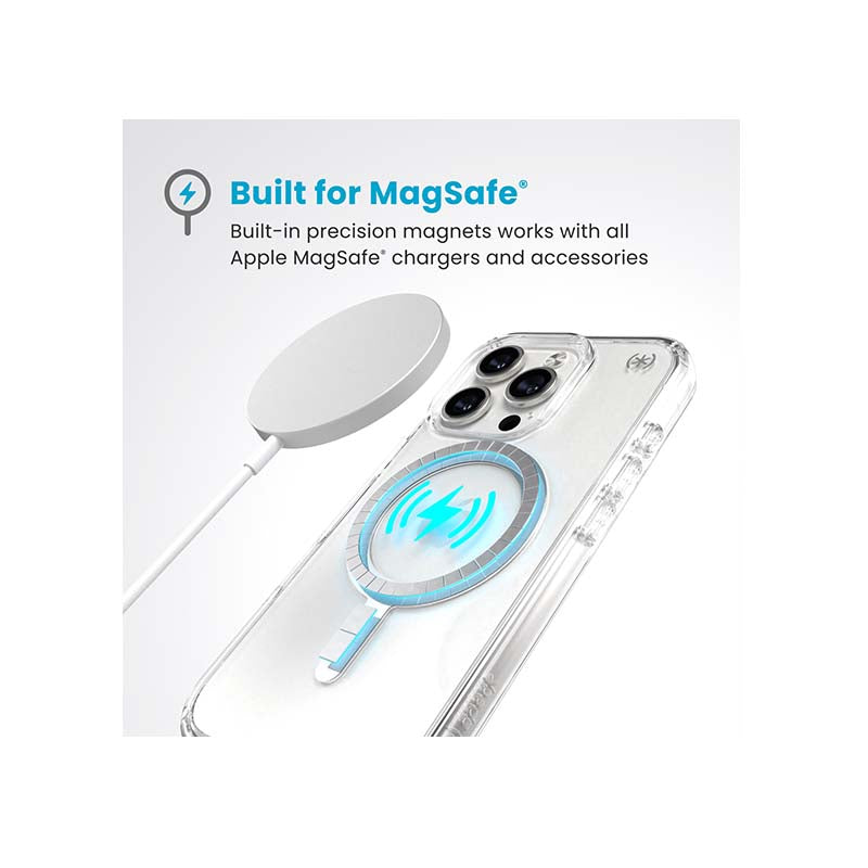 Speck Apple iPhone 16 Pro Presidio Perfect Clear Magsafe Case - Clear - Clear