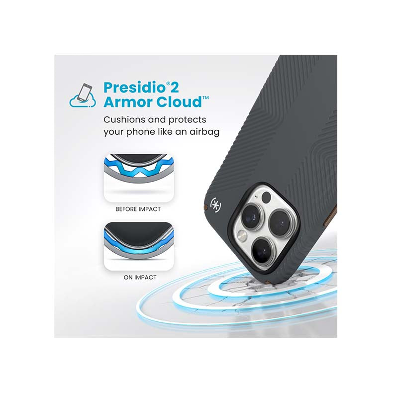 Speck Apple iPhone 16 Pro Presidio2 Pro Grip Case - Grey - Grey